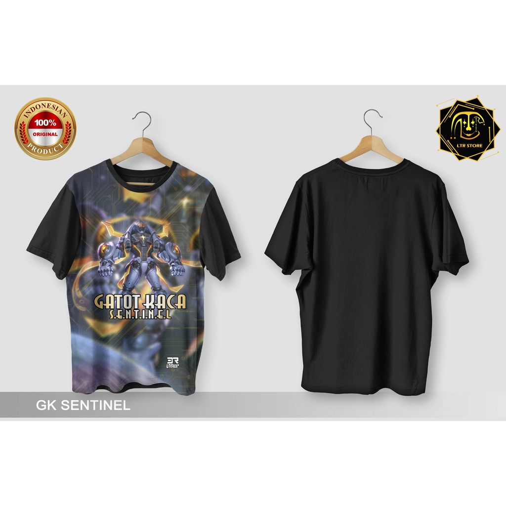 [ BAYAR DI TEMPAT ] BAJU PRINTING GAMBAR MOBILE LEGENDS GATOT KACA SENTINEL - KAOS DISTRO ORIGINAL G