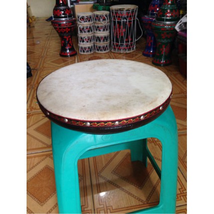 Rebana Bas Qasidah Ukuran 35 cm Kompang Alat Musik Perkusi Tradisional