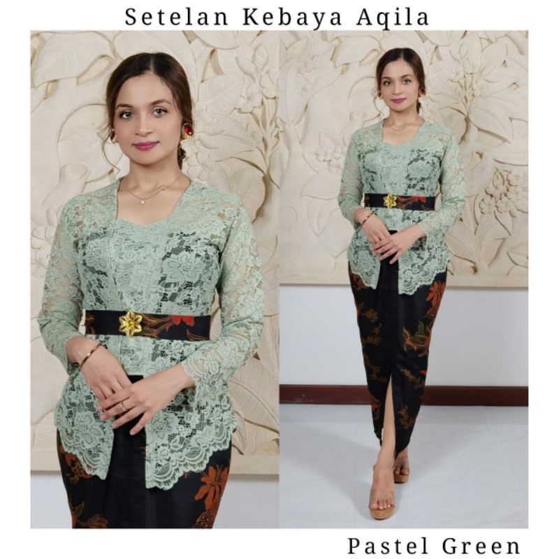 Setelan kebaya Bali aqila | Kebaya Kutubaru Semifrance