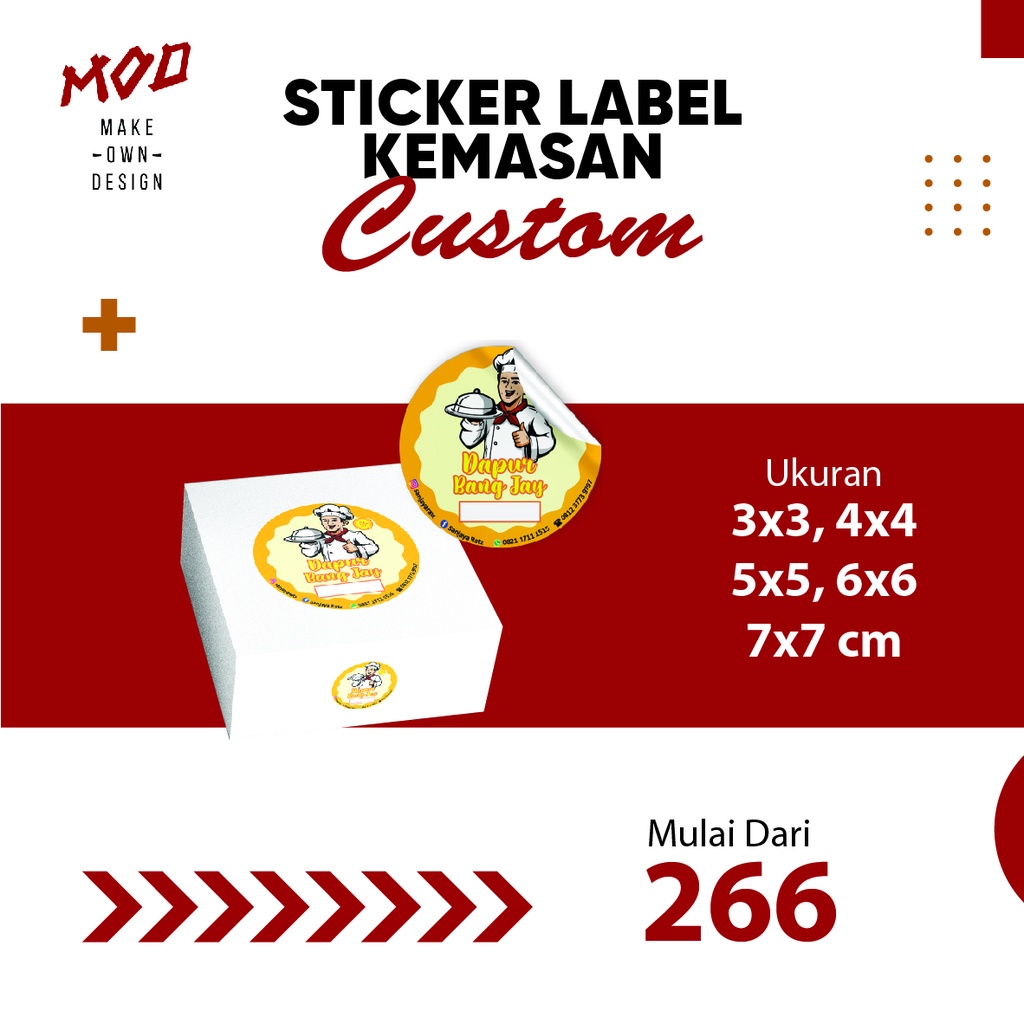 

STIKER LABEL KEMASAN PRODUK MURAH CUSTOM BAHAN PVC TAHAN AIR | BISA TRANSPARAN | CUTTING