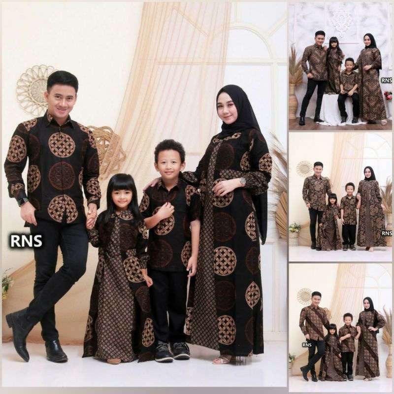 BATIK SARIMBIT BATIK COUPLE KELUARGA BATIK COKLATAN PRABUJAYA PREMIUM
