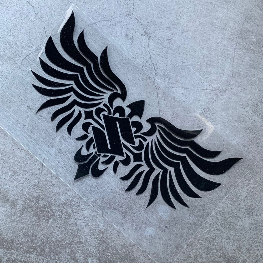 Stiker Laser Motif Sayap SUZUKI Untuk Dekorasi Jendela Samping Mobilmotor