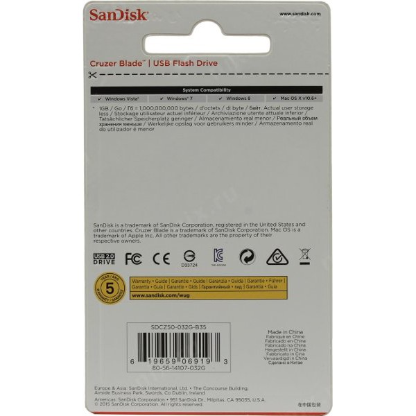 Flashdisk Sandisk Cruzer Blade CZ50 32GB
