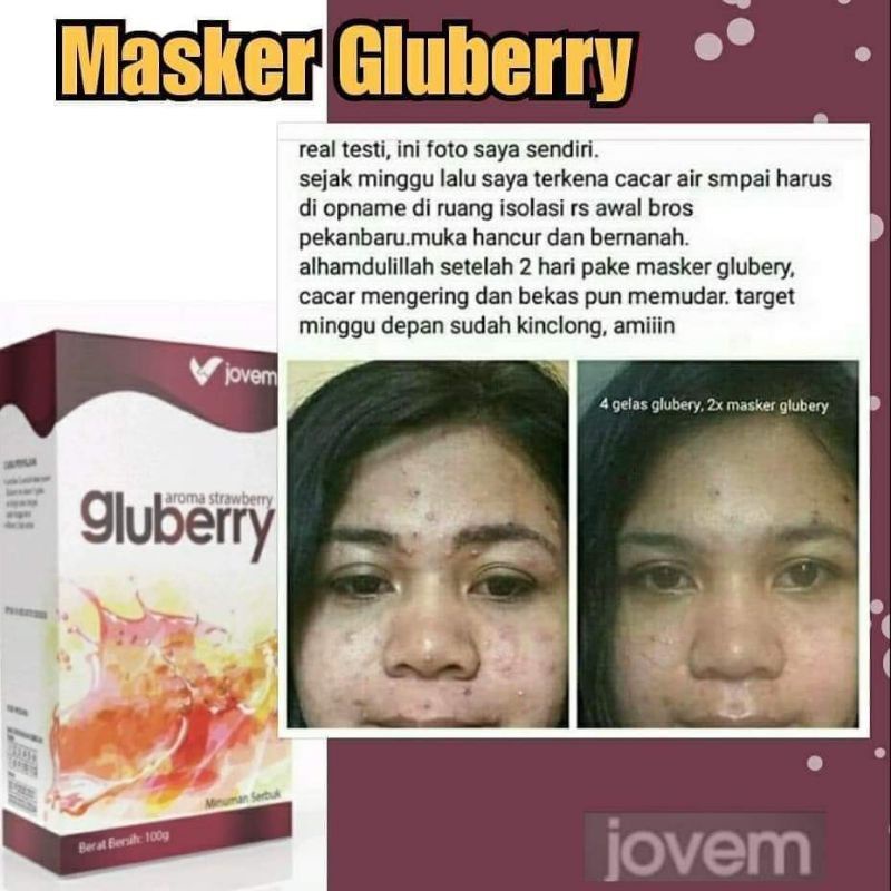 ORIGINAL GLUBERRY PANSAKA JOVEM MINUMAN KOLAGEN COLLAGEN PEMUTIH BADAN MURAH BISA COD READY BALI