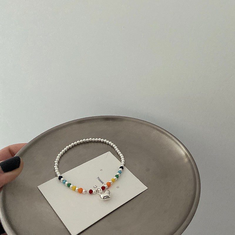 Kalung Warna Pelangi Gaya Korea Untuk Wanita