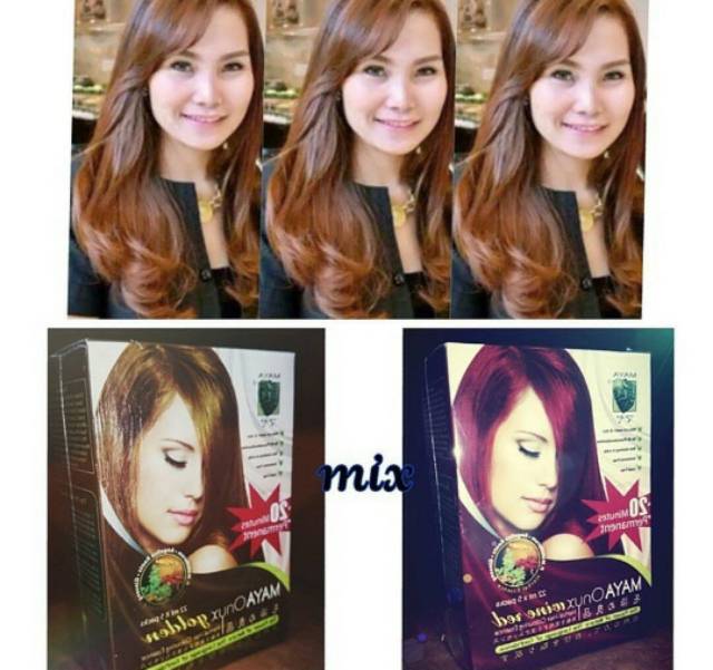 Maya Onyx Shampo  Semir Rambut  Cat  Rambut  Hair Colouring 