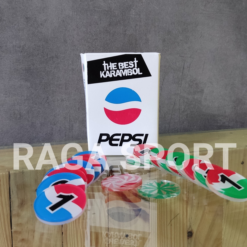 RAGA SPORTS Biji karambol Koin karambol mika tebal 4 mm 5 mm