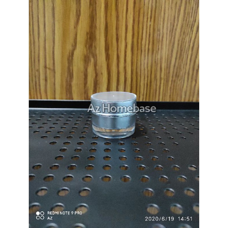 Pot Krim Akrilik 10gr Silver - Pot Akrilik 10 gram Silver - Pot Acrylic 10gr - Jar Acrylic 10gram