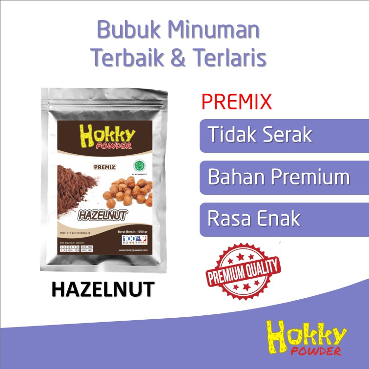 

Bubuk Minuman Bubble Drink Rasa HAZELNUT Original Hokky Powder 1kg