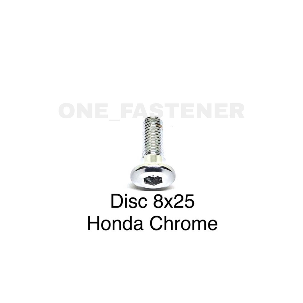 BAUT Disc CAKRAM piringan HONDA M8x25 CHROME 8X25 bebek karisma revo