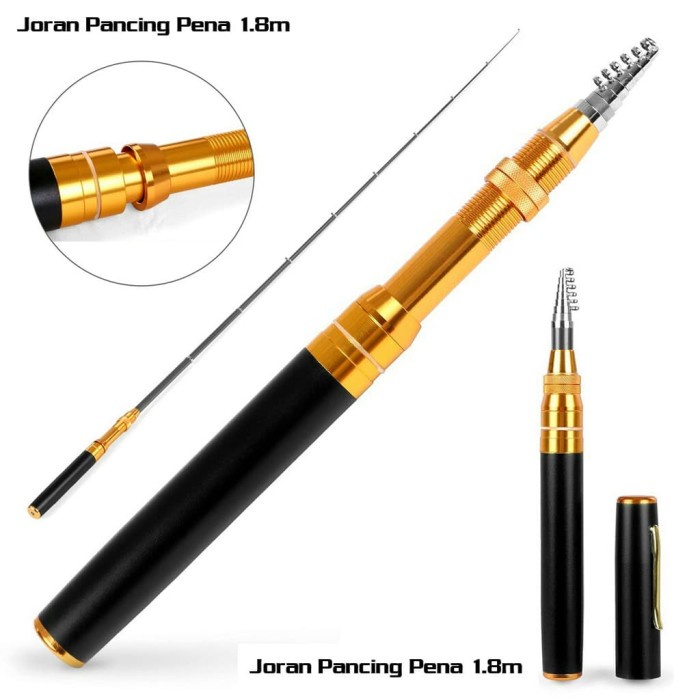 Joran Pancing Pena Mini Portabel 1.80m  Pancingan Pena Mini 1.80m