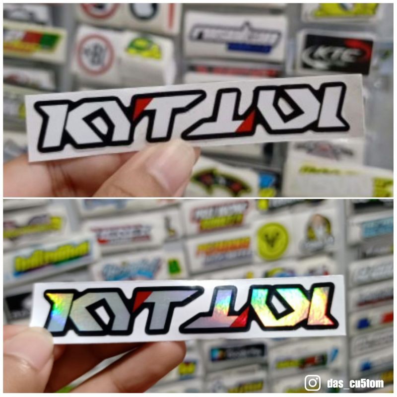 sticker printing KYT KECIL 4,7cm x 1,5cm