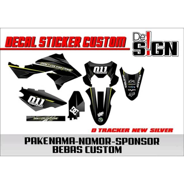 DECAL STIKER DTRACKER NEW - KLX BF - KLX DTRACKER FULL BODY