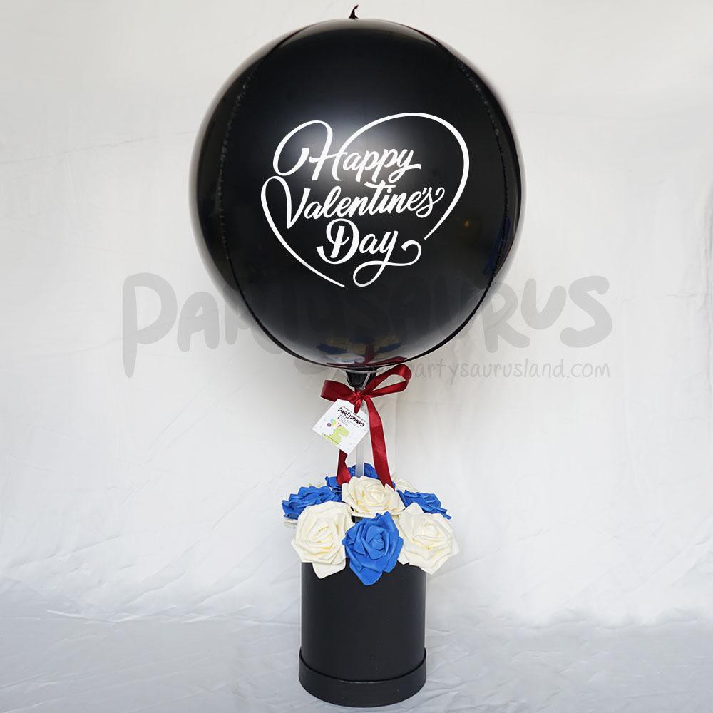 Black Orbz Blossom Box (Kado Box Balon)