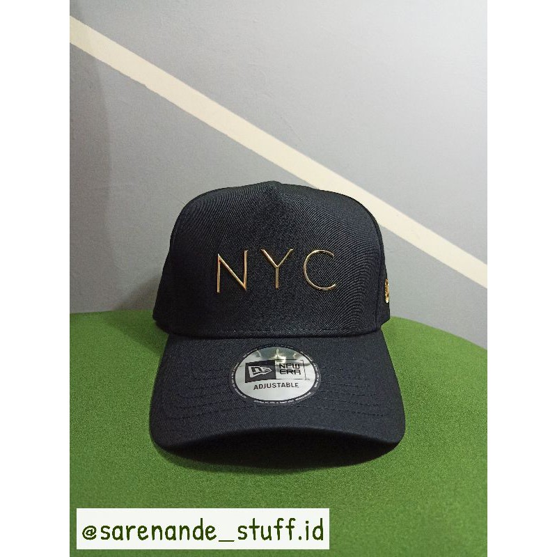 TOPI NEW ERA/NEW ERA CAP K FRAME NYC TPU GOLD (Alumunium Logo) ORIGINAL