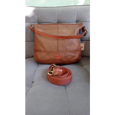 Reprice Tas Fossil preloved fossil taylor hobo bag