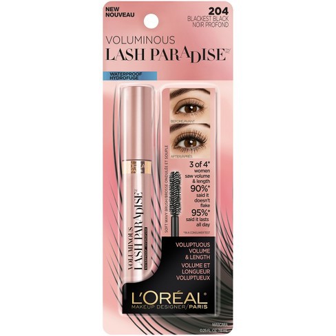 Loreal Voluminous Lash Paradise Mascara 204 Blackest Black BPOM