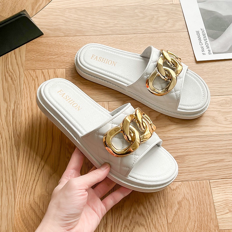 BSS - Sandal Import Wanita 3 Cincin Gold Non Slip Original Import  - SANDAL EVA