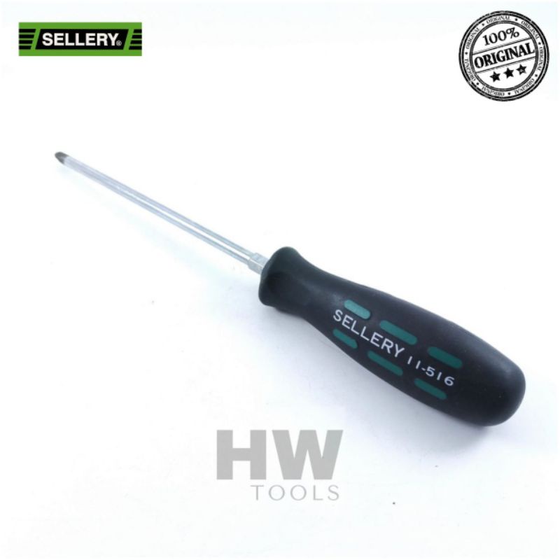 OBENG BUNGA OBENG PLUS GAGANG KARET 6 INCH X 6MM (+) SELLERY 11-516