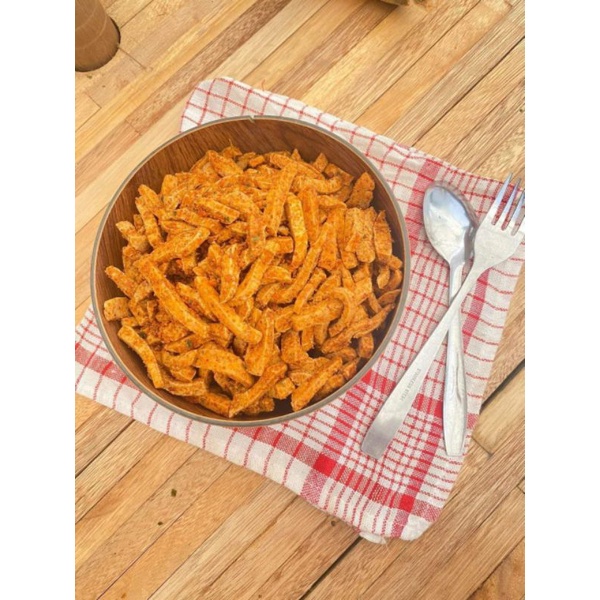 Basreng Kriuk Medok 500 gr (setengah kilo) Pedas Daun Jeruk/Pedas Asin/Original Termurah by BASRENG MEDOK-7