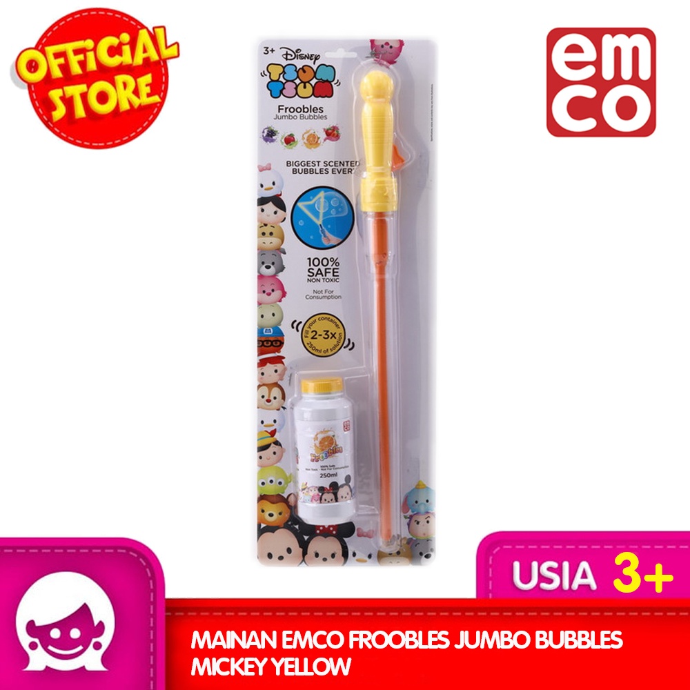 Mainan EMCO Froobles Jumbo Bubbles - Tsum Tsum Yellow