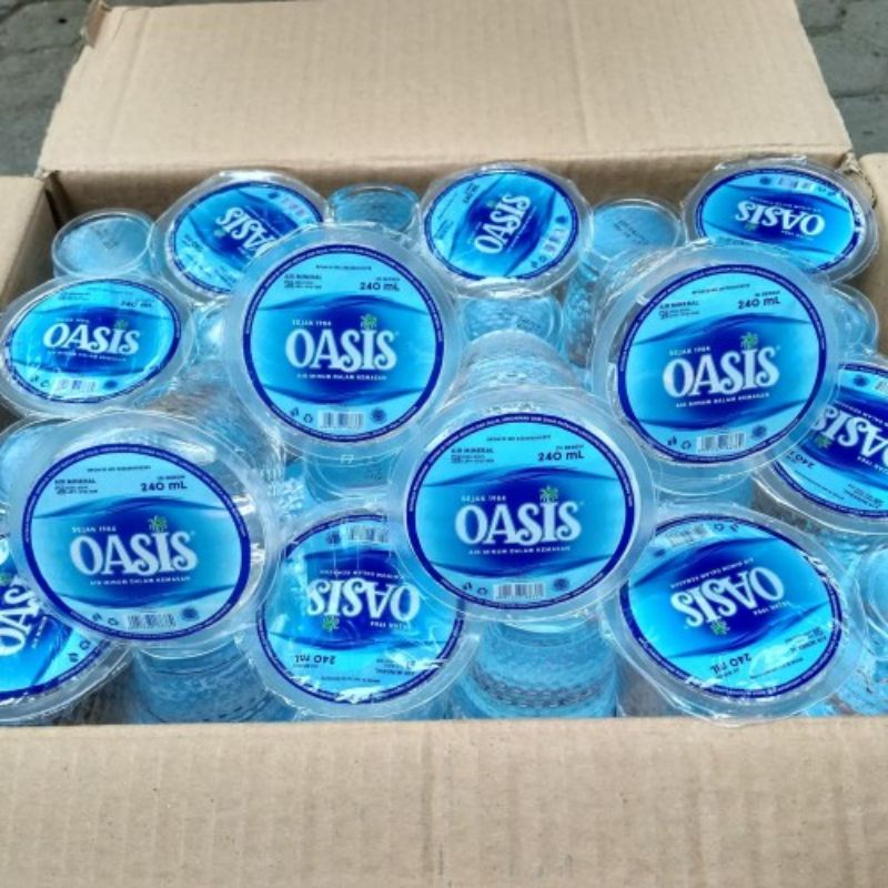 Jual Oasis Gelas Air Mineral Kemasan Gelas 240 Ml Isi 48 Cup Shopee Indonesia 8181