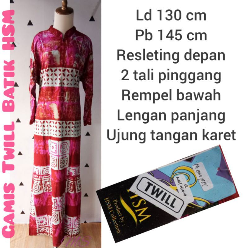 Gamis Twill Batik Exclusive HSM