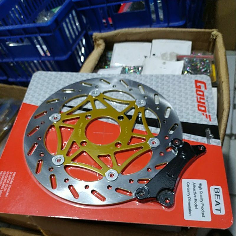 Piringan Cakram Disc Cakram Depan Honda Matic Vario Beat Scoopy Spacy Ukuran 260mm Plus Breket import