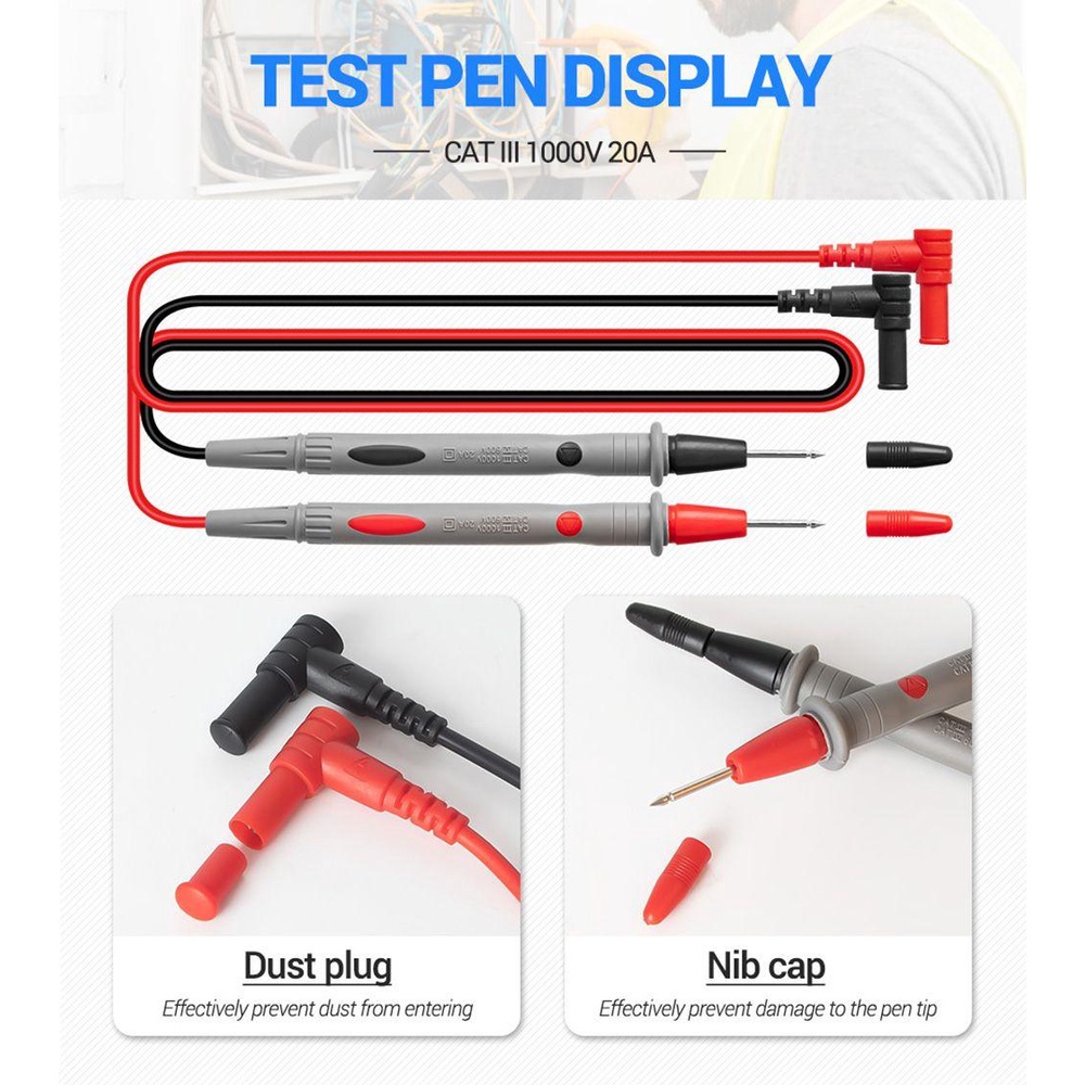 POPULAR Populer Digital Clamp Meter Data Show 6000jumlah True RMS Profesional Measuring Tester