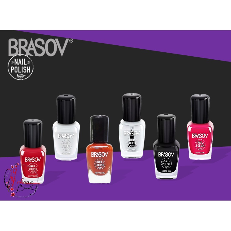 BRASOV Nail Polish / Kutex Brasov / Kutek / Kuteks Kuku / Cat Kuku /  Pewarna Kuku