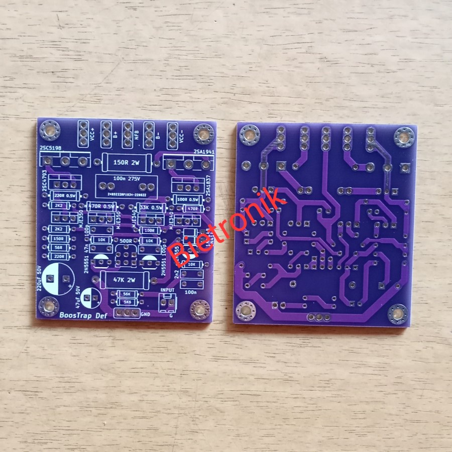 PCB Bostrap DEF Amp Dauble Layer