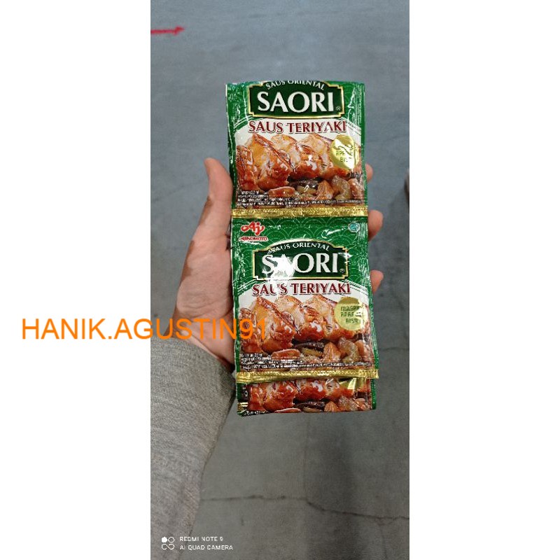 

Saori Saus Teriyaki Sachet 22 Ml isi 10 Sachet SS91