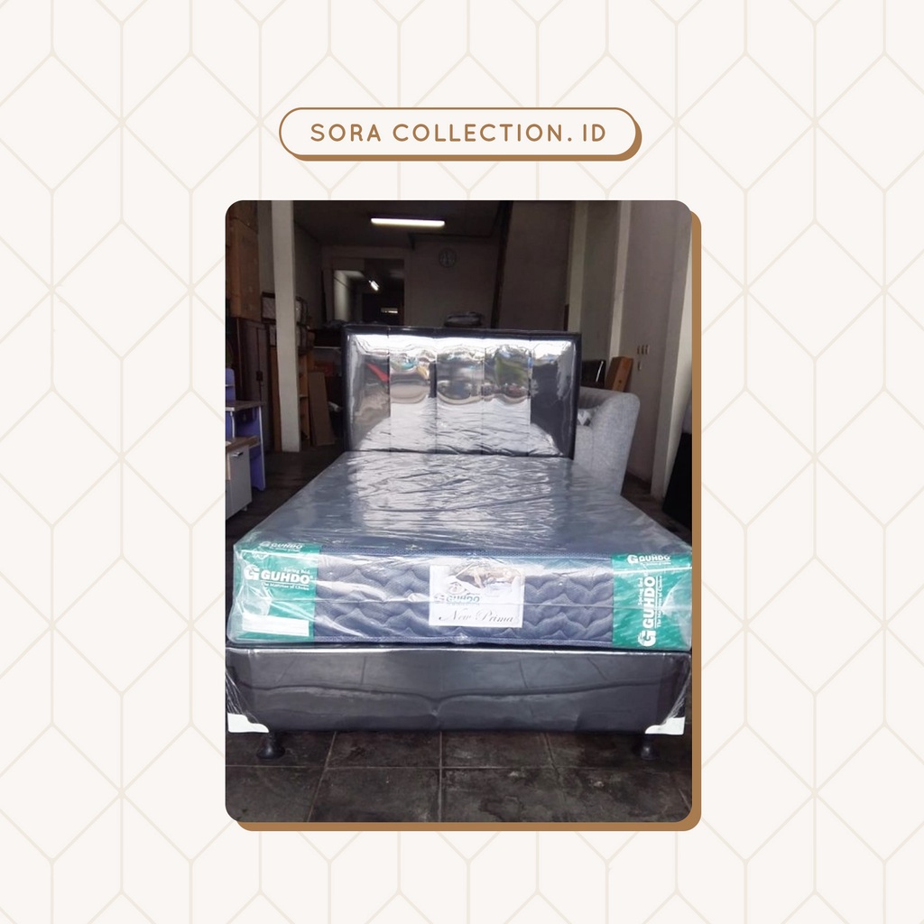 Guhdo Springbed Tipe New Prima Uk 120x200 ( Full Set ). Kasur + Divan + sandaran