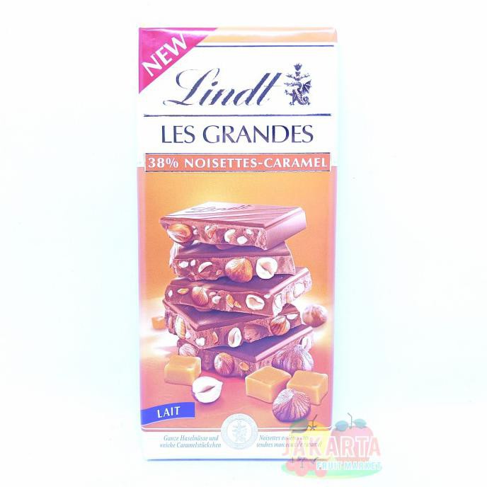 

Best Seller (Cokelat) Lindt Les Grandes 38% Noisettes Lait Caramel 150G