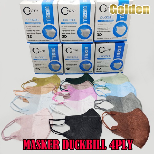 Masker Duckbill 4PLY  Mouson / Alkindo / CCare Dewasa Murah 50 pcs / 50pcs