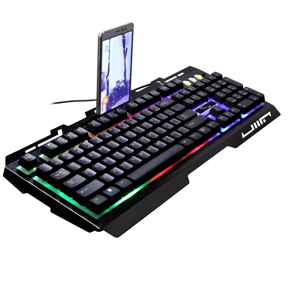 KEYBOARD GAMING RGB LED STAND SMARTPHONE - HITAM