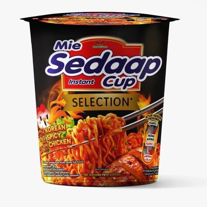 

MIE INSTAN CUP SEDAAP KOREAN SPICY CHICKEN 75 GRAM / KARTON (ISI 12)