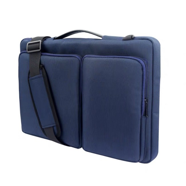 Tas Laptop Selempang Extra Protective Case Double Pocket 14 15 inch