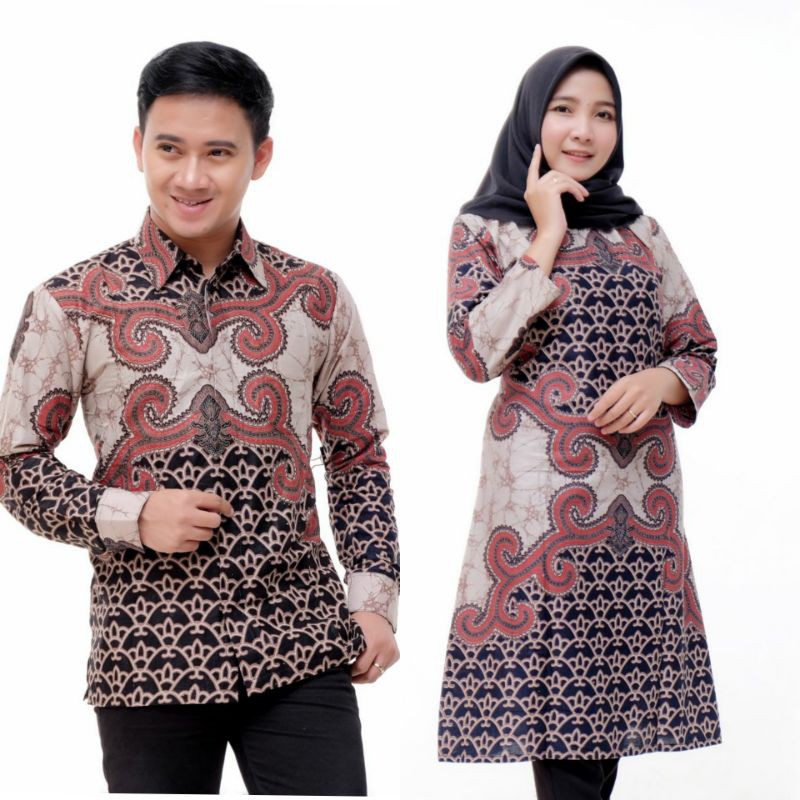 BATIK COUPLE TERLARIS KEKINIAN MODERN M L XL XXL JUMBO