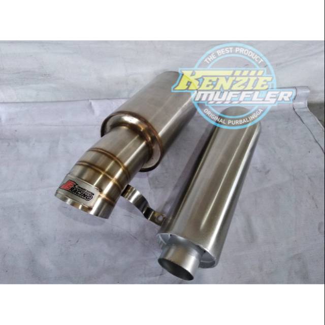 Knalpot JS RACING + RESONATOR mobil pick up,AVANZA,XENIA,GRAND MAX,VIOS,BRIO,HONDA JAZZ,AGYA,AYLA,
