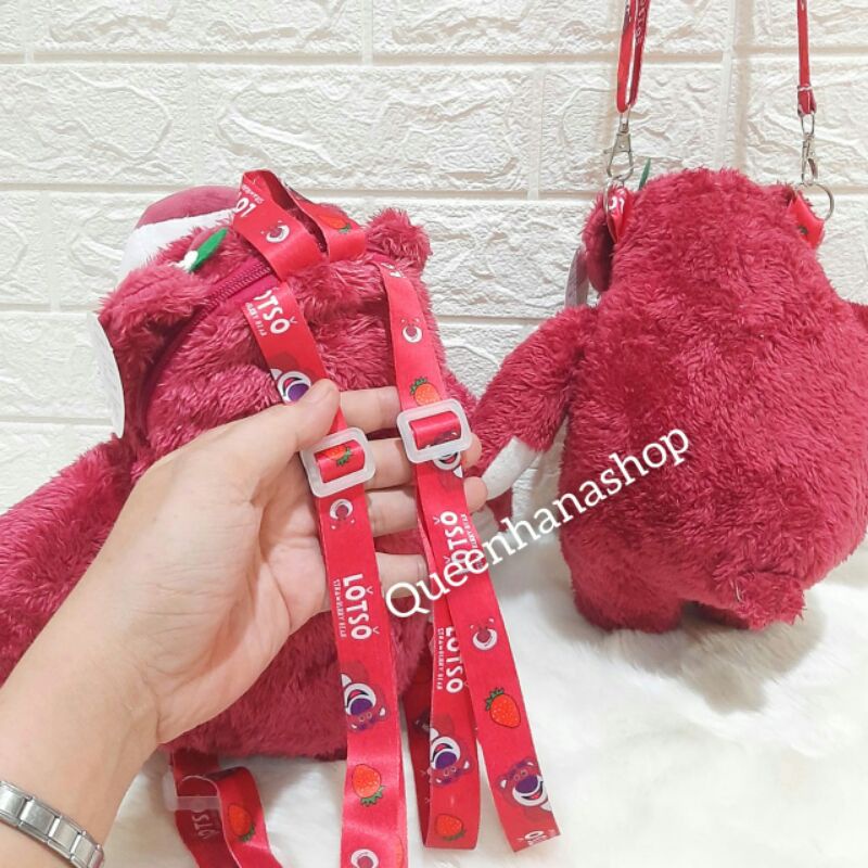 Tas Boneka Lotso Ransel Selempang Tas Boneka Anak