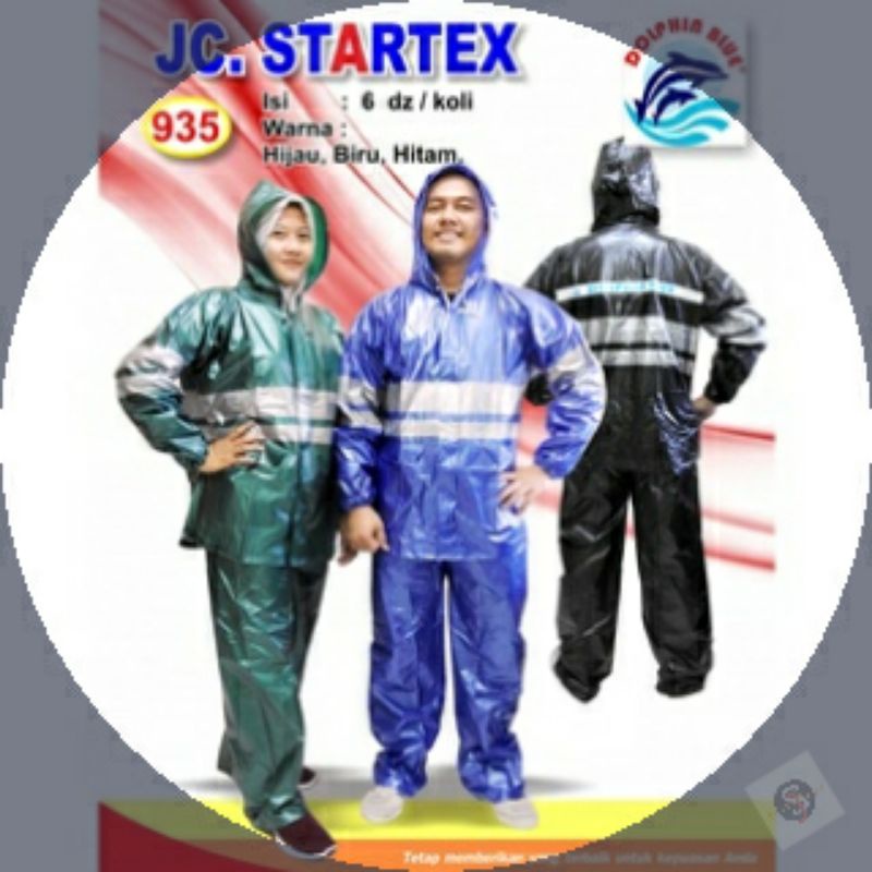 JAS HUJAN SETELAN STARTEX DOLPHIN BLUE