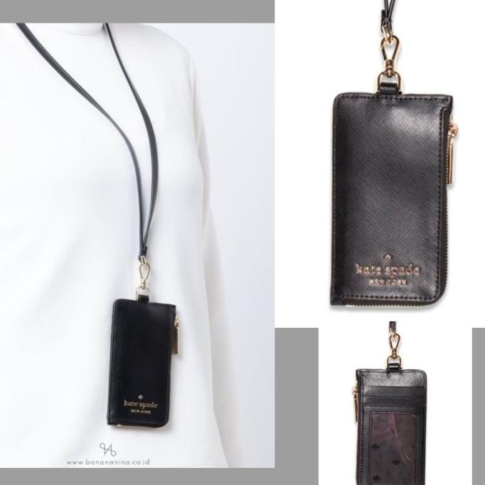 

((READY COD)) Ready Kate Spade Gantungan Kunci / Name Tag / Id card KS Edria Lanyard PROMOKode 5189