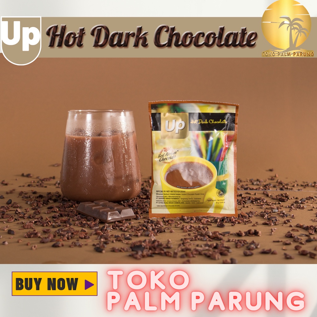 CNI UP Hot Dark Chocolate Minuman Coklat Sehat Nikmat Stamina Terjaga Selalu 15 Sachet X 25gr