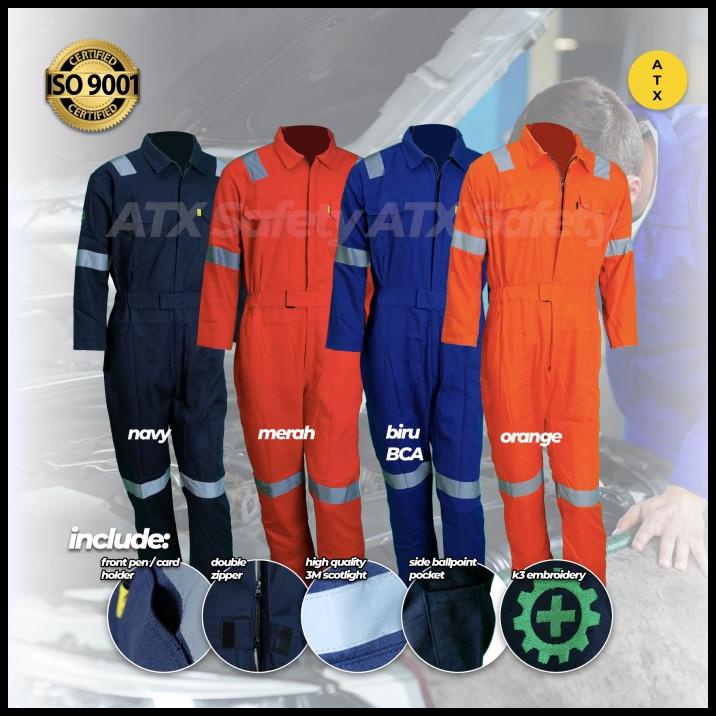 Wearpack Terusan Atx / Baju Safety Jumpsuit Atx / Wearpak / Werpak