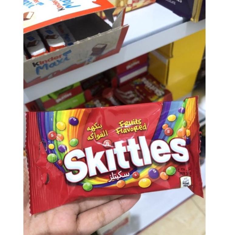 

[PRODUK 8EBE8] Skittles Permen anak mnm m&ms Skittles 38 gram skittles permen candy wild berry crazy sour fruits WZT