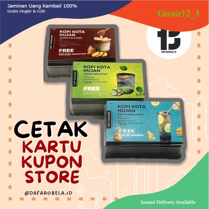 

CETAK KARTU KUPON TOKO STORE / CETAK KARTU