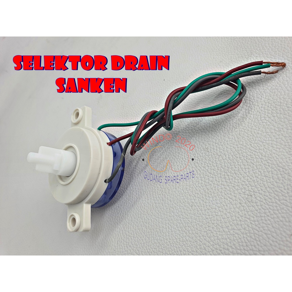 SELECTOR DRAIN MESIN CUCI SANKEN | TIMER PEMBUANGAN AIR MESIN CUCI SANKEN | DRAIN VALVE LEVEL