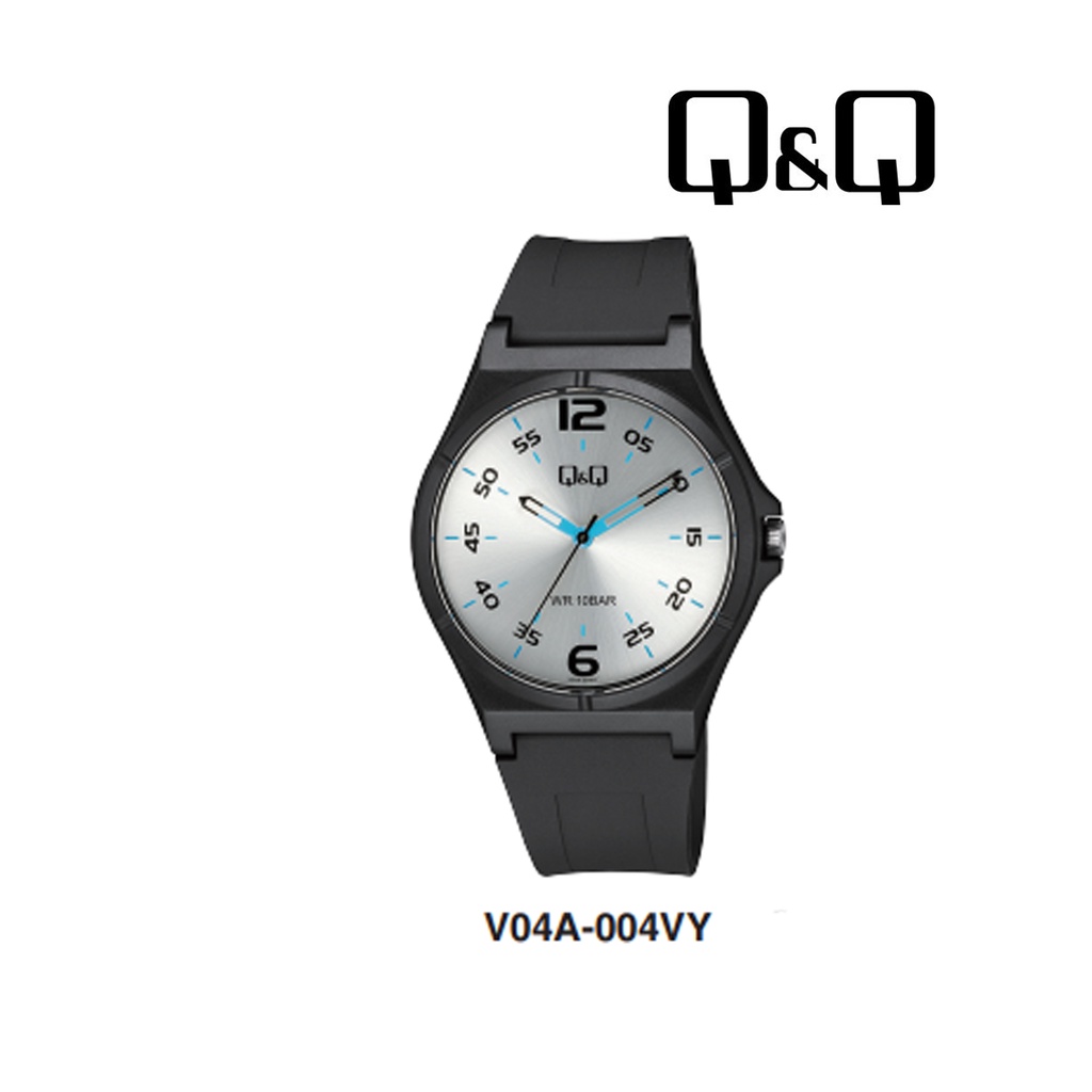 SALE Jam Tangan Pria Sporty Casual Rubber Analog Original Q&amp;Q QNQ QQ V04A Series