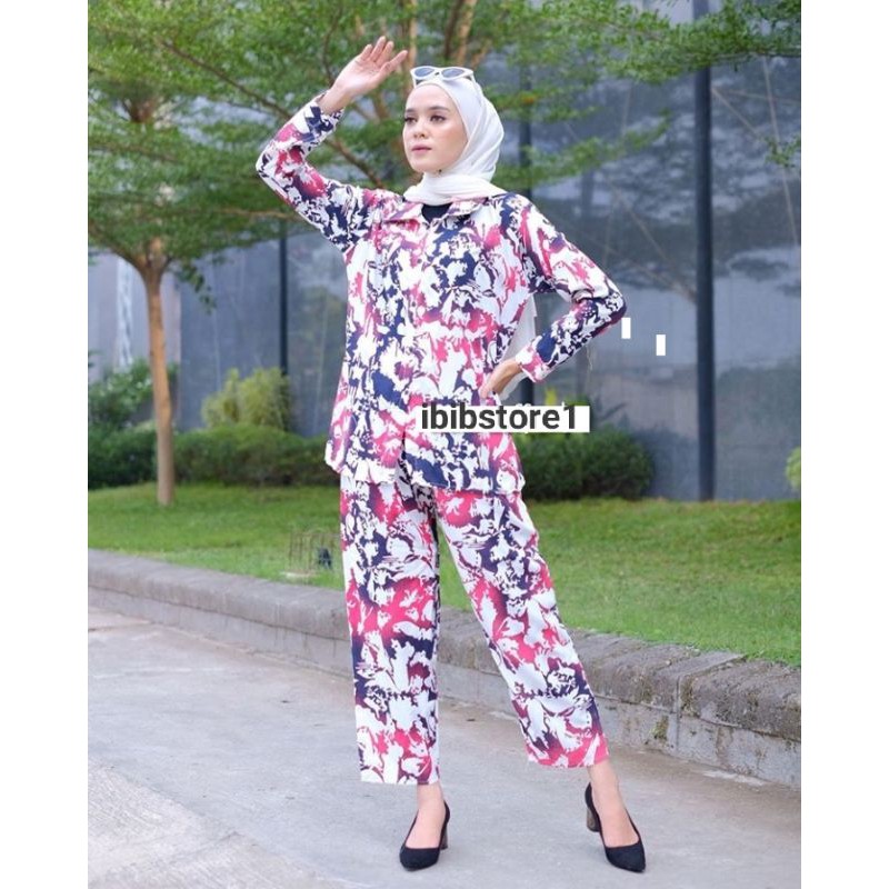 SETCEL 85rb MURAH| SETELAN CELANA KATUN RAYON |SETELAN WANITA BUNGA.